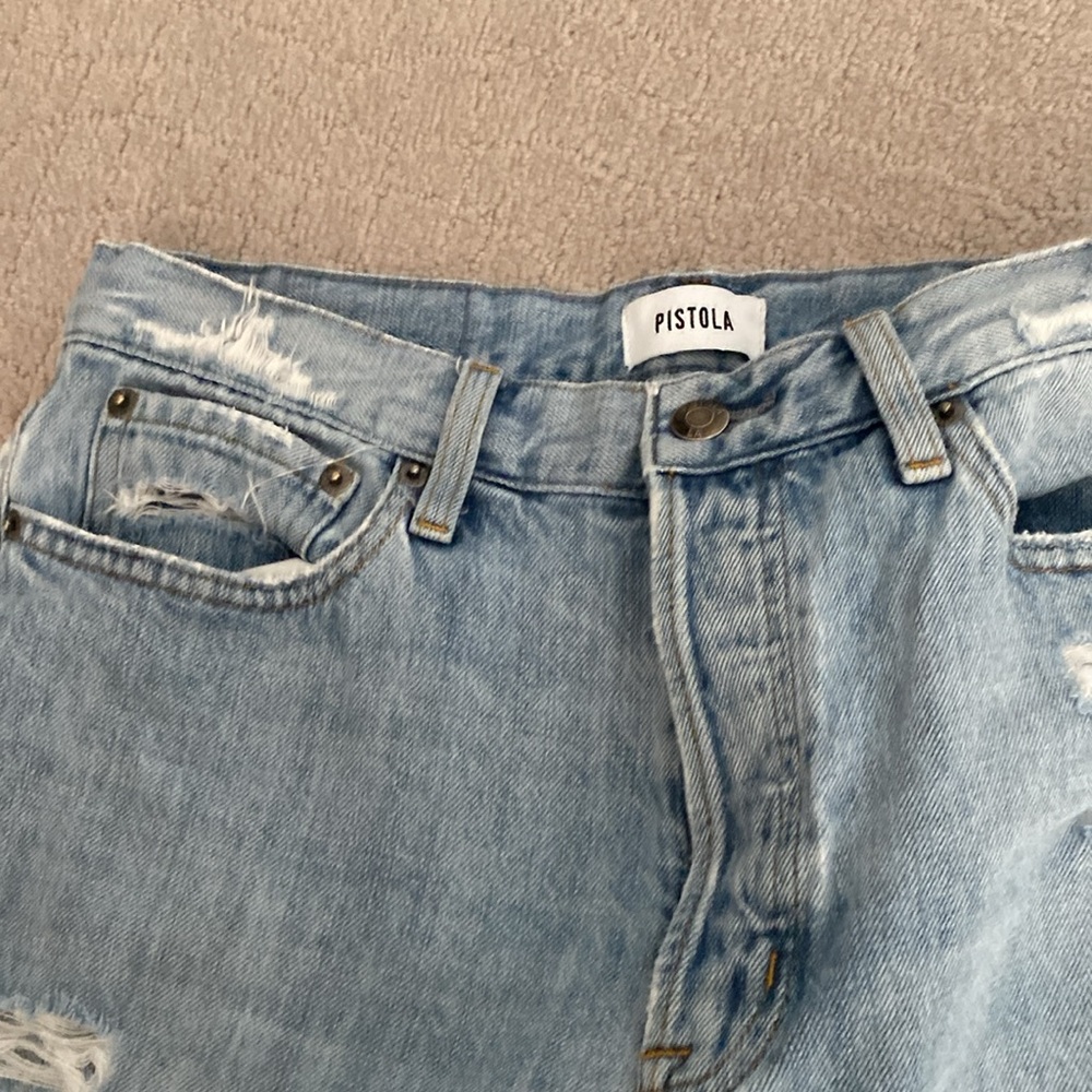 Pistola Distressed Denim Jeans - Picture 13 of 15